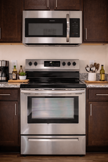 Designer stainless steel appliance package